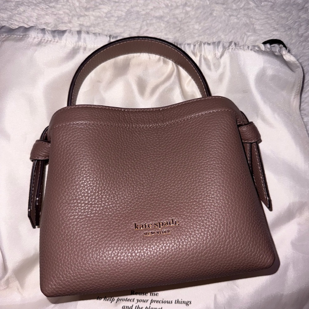 Kate Spade Taupe Leather Shoulder Bag